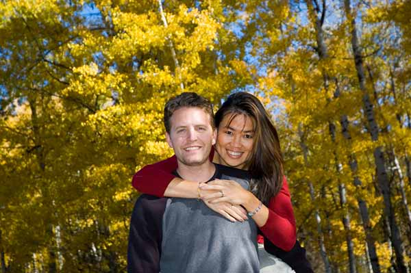 Man and Woman having fun