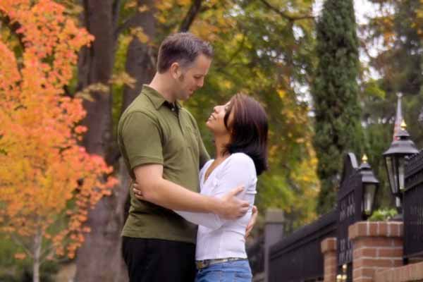 Man and Woman having fun