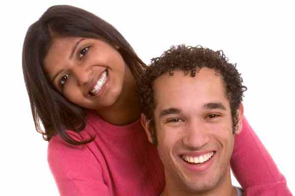 Man and Woman having fun