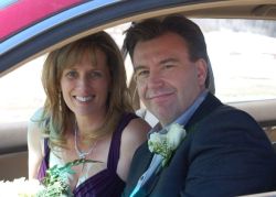 A very satisfied Alberta man smile as he drives away with his beautiful Christian wife