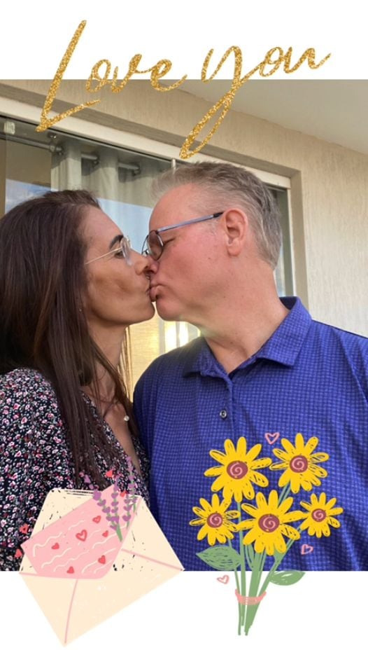 Former Christian singles kiss after meeting and falling in love.
