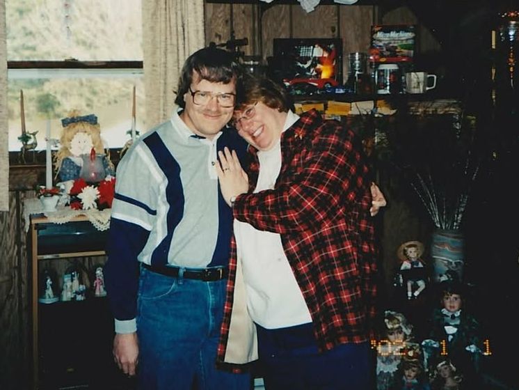 Very happy single Christians pose together after their engagement