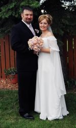Born again Christians from Canada marry near a beautiful garden