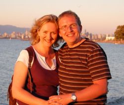 Beautiful Vancouver honeymoon for happy couple holding hands