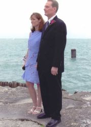 Illinois Christian man marries his love on the beach