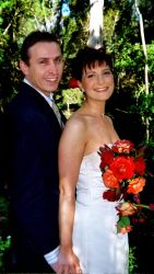 Australian Christian couple look very happy together, all dressed up