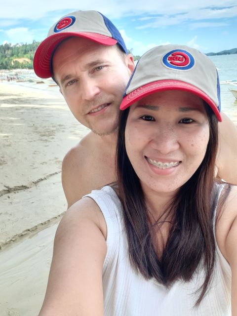 Selfie for interracial Christian Couple at beach