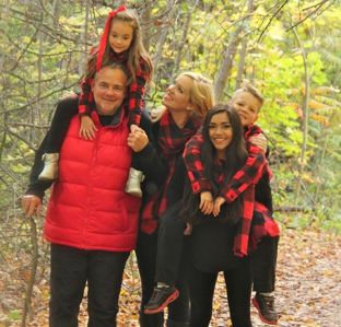 Beautiful forest walk for large loving Christian family from Ontario