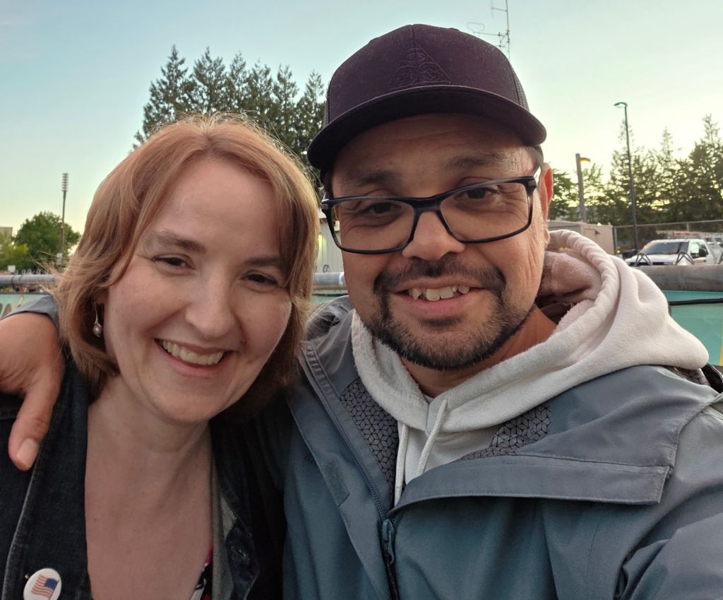 Formerly single Christians are overjoyed while meeting for their first date together