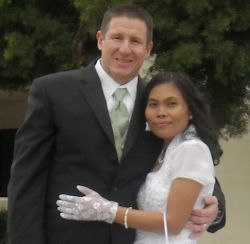 Years of prayer leads to marriage for this interracial couple who hug